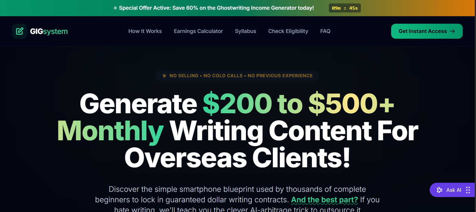 Ghostwriting Income Generator